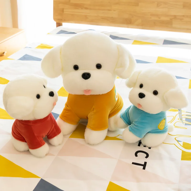 

Free ship cute dog plush toy doll poodle teddy dog dolls children's christmas birthday gift stuffed animals kawaii room decor
