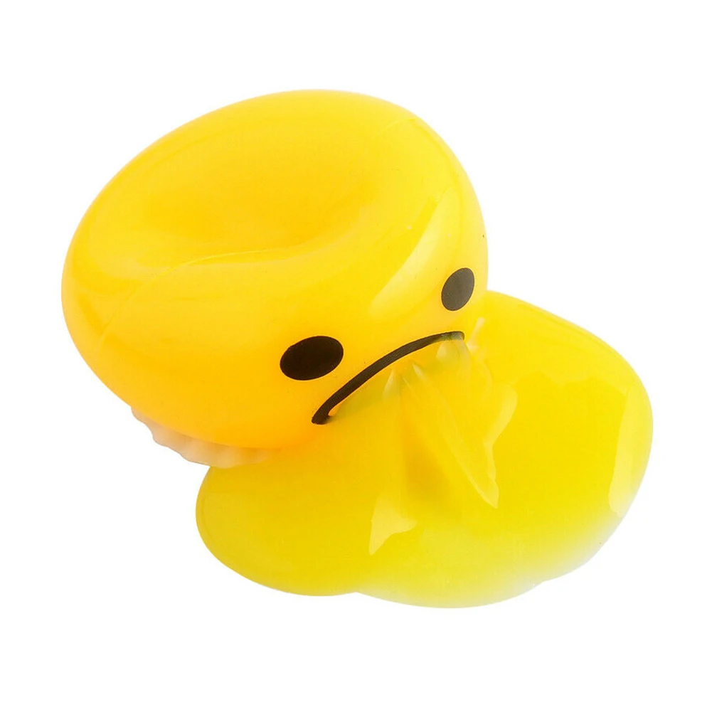 Фото Рвущая симпатичная яичная игрушка-желток кляп с желтым Goop Squeeze смешной пвх сосать