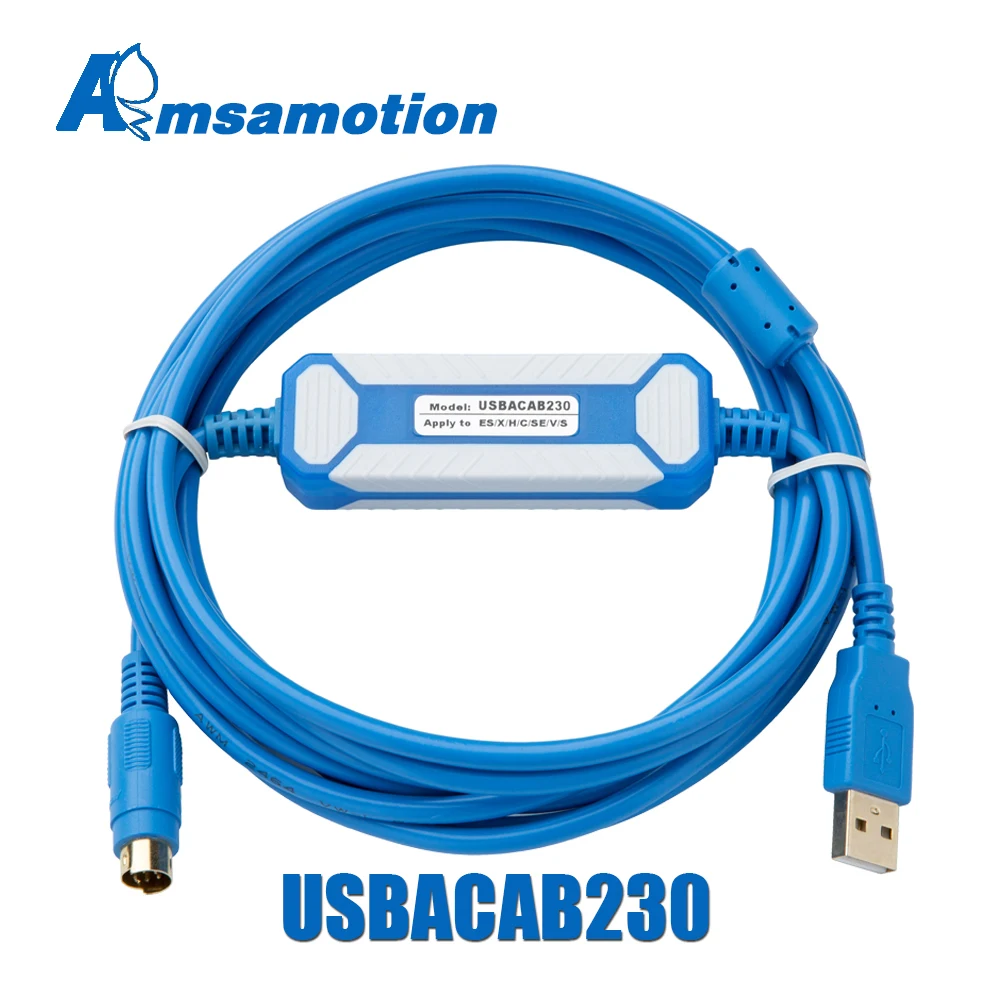 USBACAB230 ل دلتا PLC كابل برجمة USB إلى RS232 محول ل USB-DVP ES EX EH EC SE SV SS سلسلة كابل