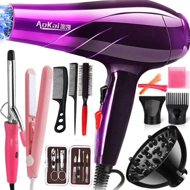 Professional Powerful Hair Dryer Fast Styling Blow Dryer Hot And Cold Adjustment Air Dryer Nozzle For Barber Salon Tools