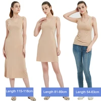 m 5xl plus size full slips dresses for women summer thin seamless ice silk petticoat underskirt sleeveless underwear dress slips