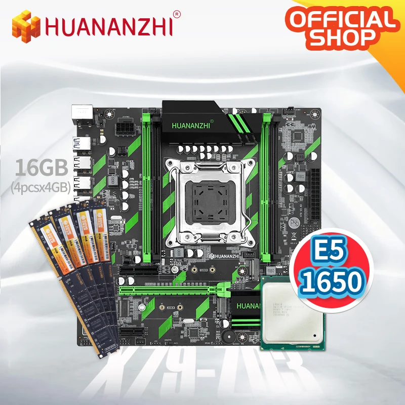 Материнская плата HUANANZHI X79 ZD3 с Intel XEON E5 1650 4*4G DDR3|Материнские платы| |