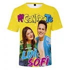 Мужскаяженская футболка с круглым вырезом, коротким рукавом