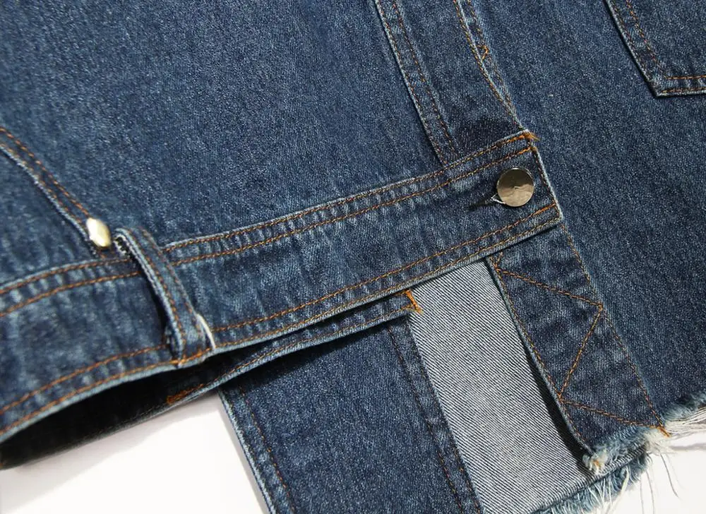 

Womens Denim Long Sleeve Sweatshirt Jumper Pullover Spring New Femme Loose Blue Harajuku Jean Pullovers Girls Causal Fleece Tops