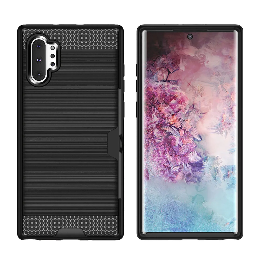 Чехол для Samsung Galaxy Note 10 + чехол с держателем кредитной карты и слотом Plus Pro