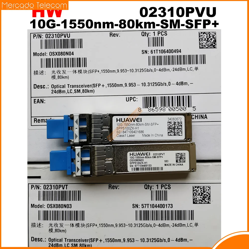 

HW 02310PVU 10g-1550nm-80km-sm-sfp+ Osx080n04 No Alarm Data Communication Module SPP5100ZX-H1