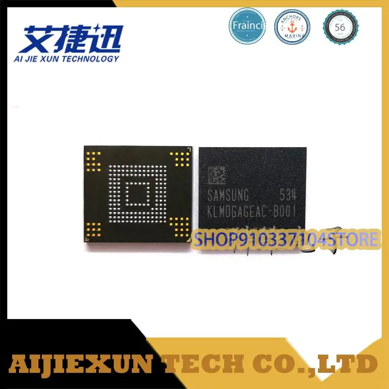 

2pcs/lot KLMDGAGEAC-B001 128G 153pins memory IC chips new and origianl