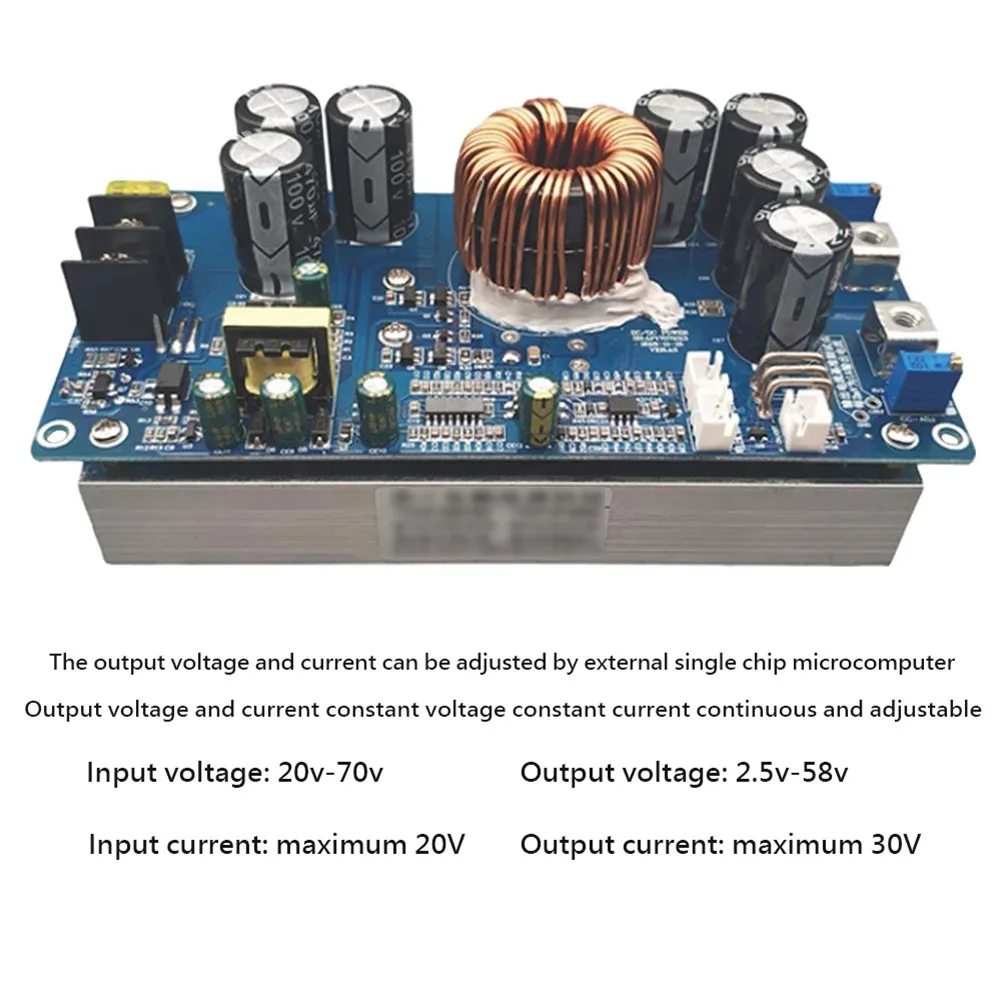 

800W 30A DC Converter Step-down Power Supply Module IN 20-70V OUT 2.5-58V