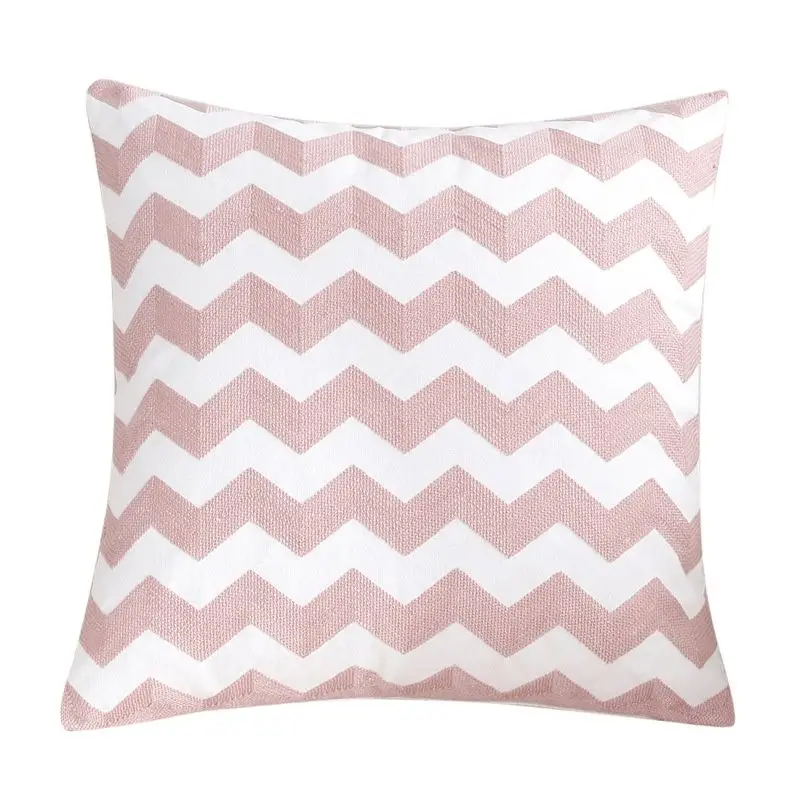 

Embroidery Pillowcase Office Pillowcase Home Decoration Chair Sofa Cushion Cover Family Bedroom Living Room Home 45x45cm