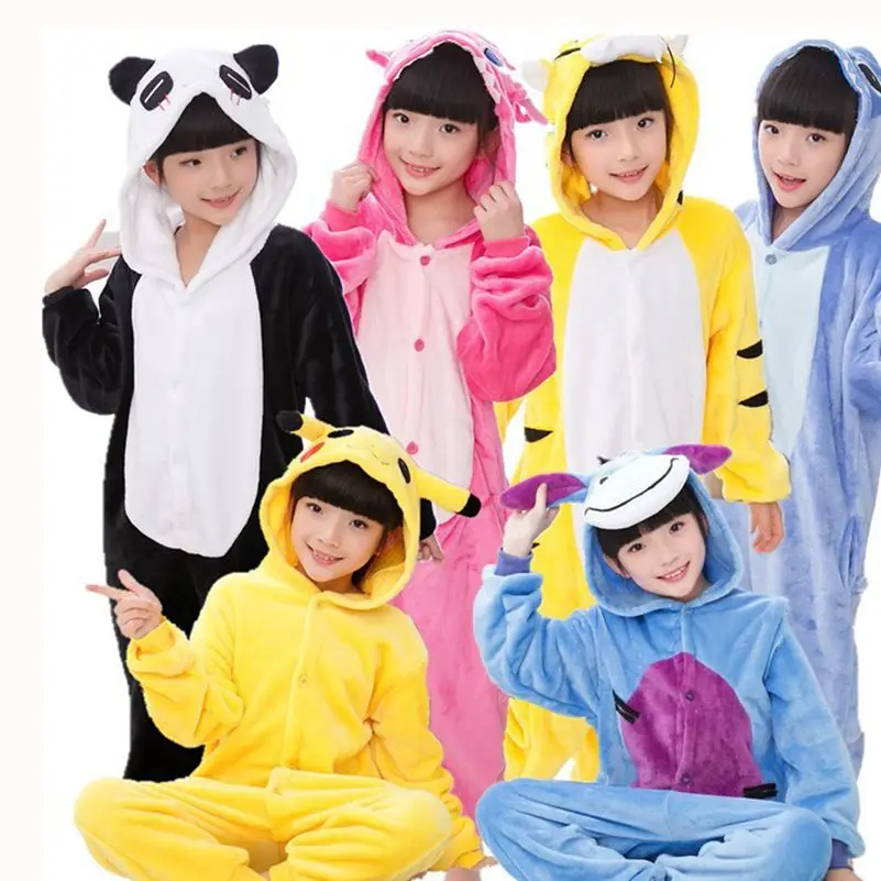 Boy Girl Cute Cartoon Animal Panda Costume Cosplay Clothing for Kids Children's Day Dragon Dinosaur Costumes |