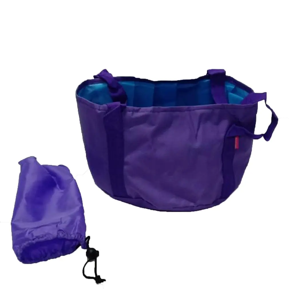 Портативная складная дорожная сумка ведро для мытья на открытом