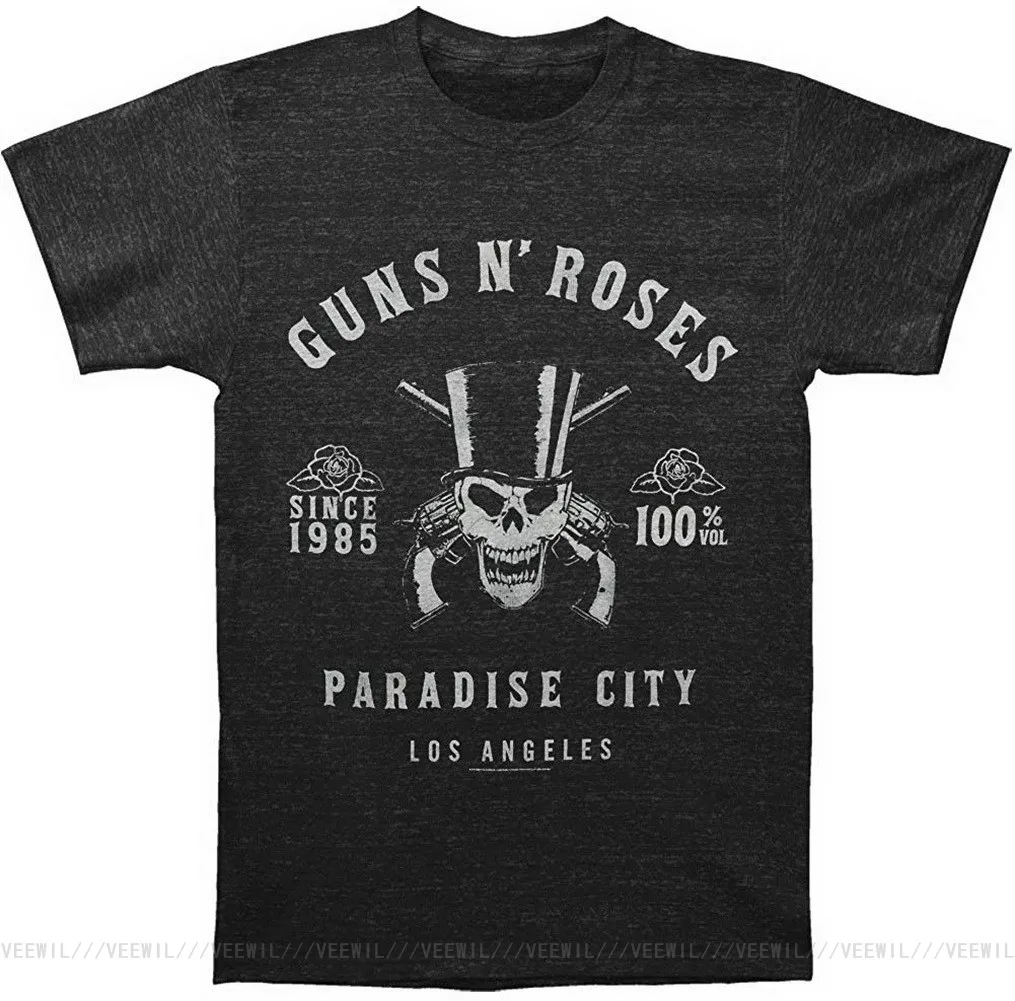 Мягкая футболка для взрослых Guns N Roses Skeleton L A Label Tri Blend мужские и женские дышащие