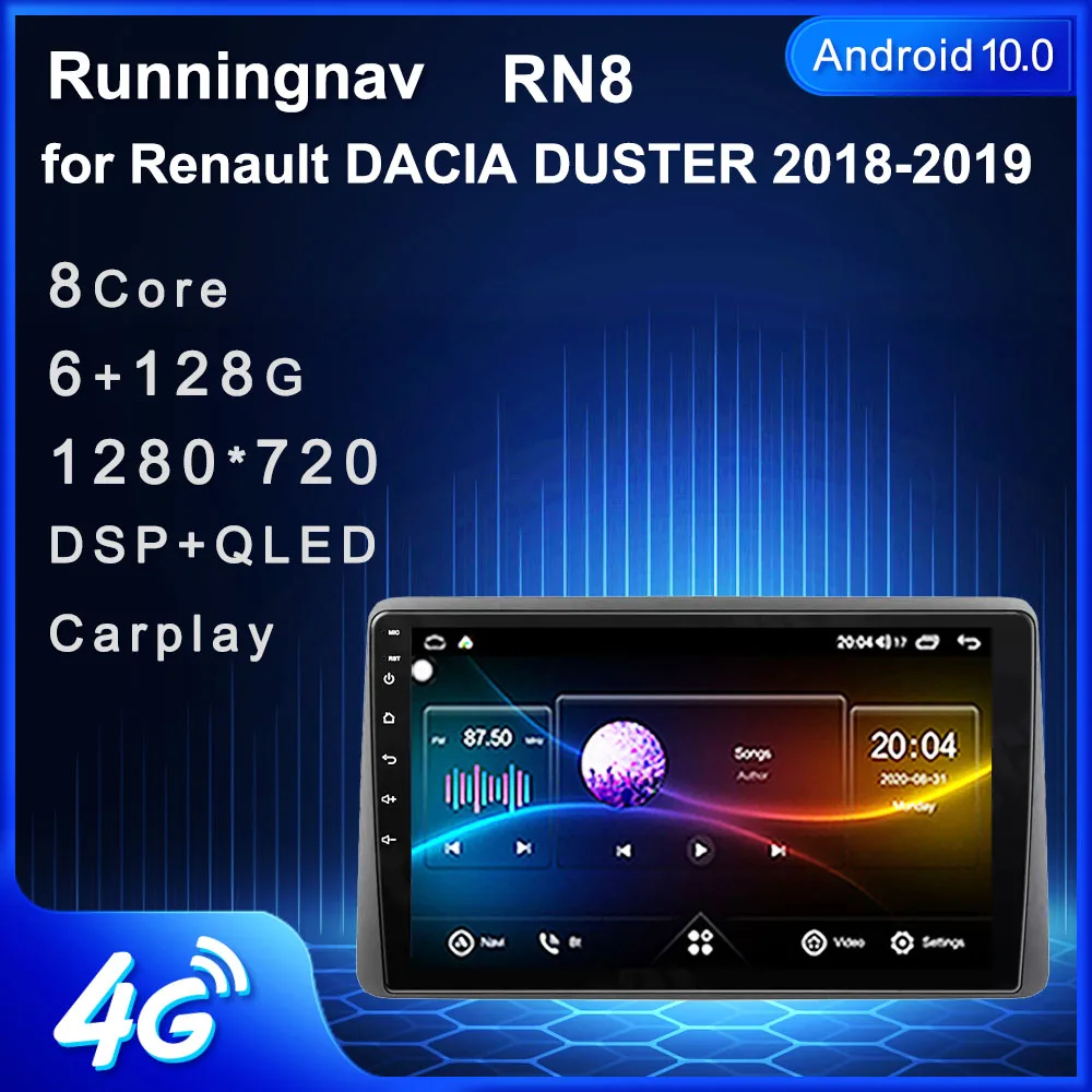 Android для Renault Duster HM 2 II 2020 - 2021 Arkana 1 I 2019 -2021 Автомагнитола мультимедийный видеоплеер