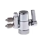 Смеситель с фильтром для воды двойной отводной адаптер клапан M22 до 14 дюйма хромированный латунный Водоочиститель с переключателем