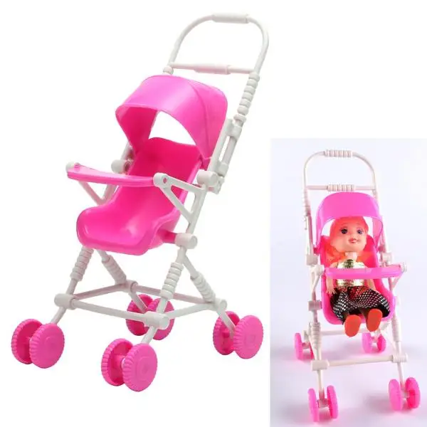 

Cute Baby Carriage Trolley Toys Stroller for Dollhouse Accessories
