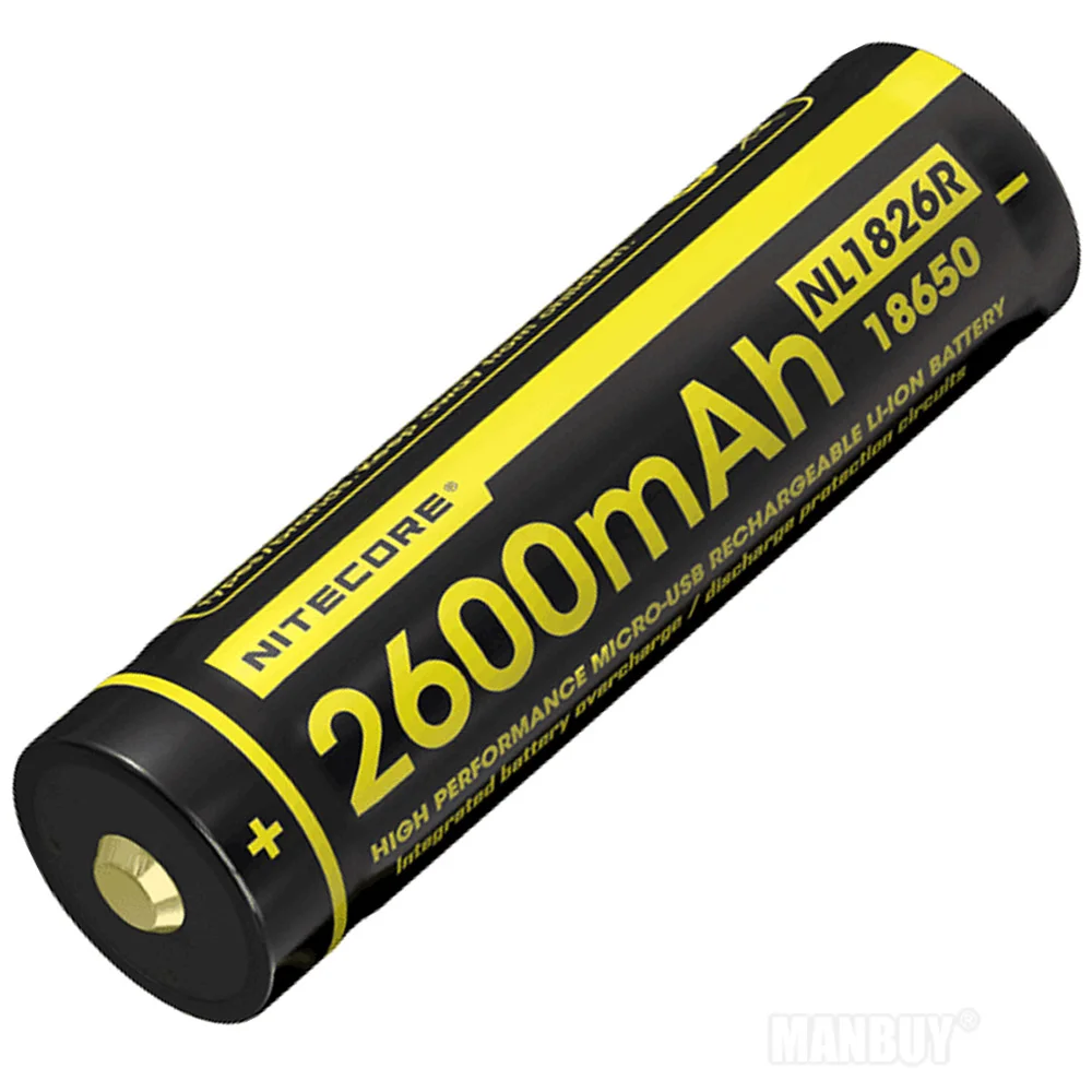 NITECORE 2900 мАч высокопроизводительная перезаряжаемая литий ионная батарея с