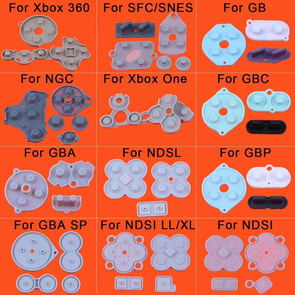JCD проводящая резиновая контактная панель кнопка A B D Pad для xbox 360 One GB GBC GBP SFC GBA NDSI NGC