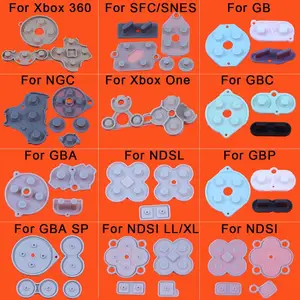 JCD проводящая резиновая контактная панель, кнопка, A-B D-Pad для xbox 360 One GB GBC GBP SFC GBA NDSI NGC NDSL контроллер, сменная деталь