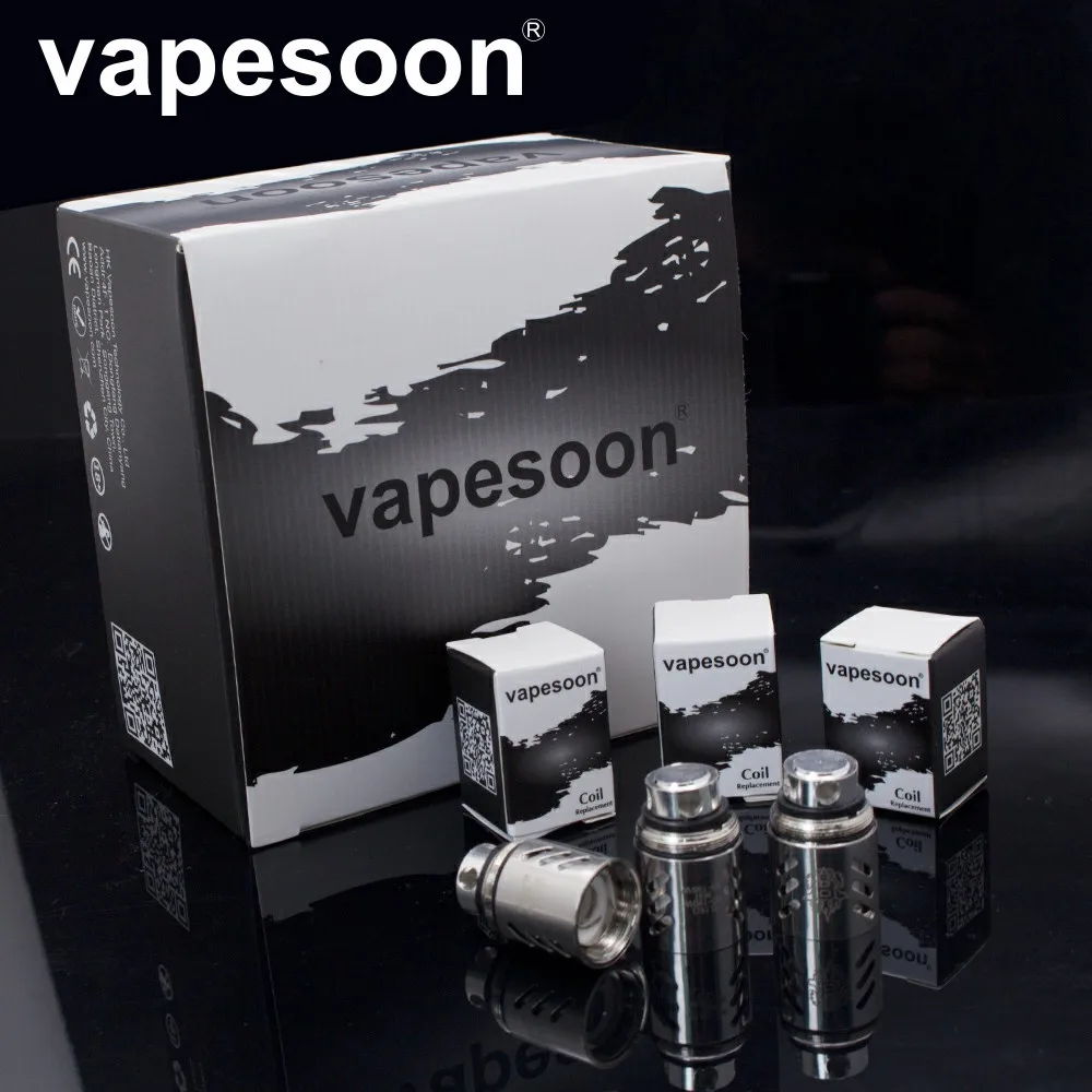 Аутентичные VapeSoon Головка Катушки TFV.88 Головка Катушки V8-T10 V8-T6 V8-Q4 V8-T8 V8 РБА замена катушки для TTFV8. Облако зверь бак
