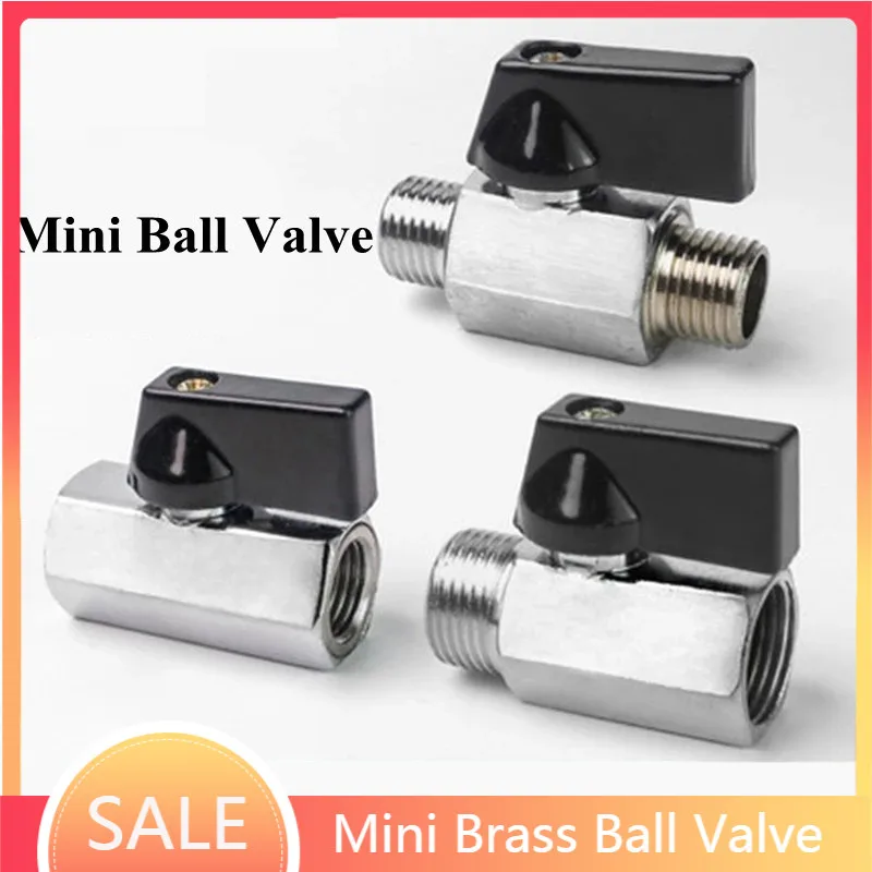 Control Hose Connector Adapter Mini Brass Ball Valve