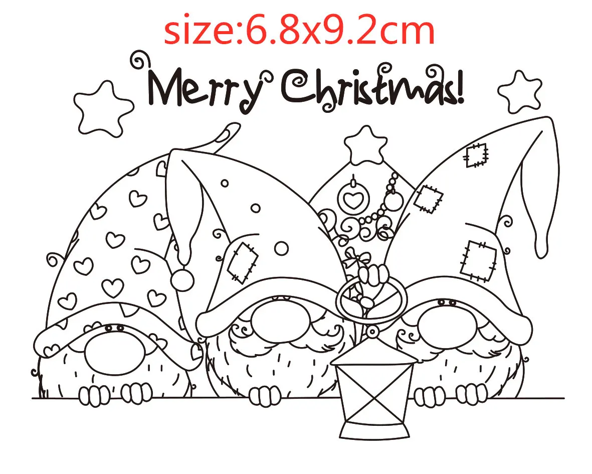 Santa Claus Stamp And metal die for Scrapbooking Transparent Silicone Rubber DIY Photo Album Decor | Дом и сад