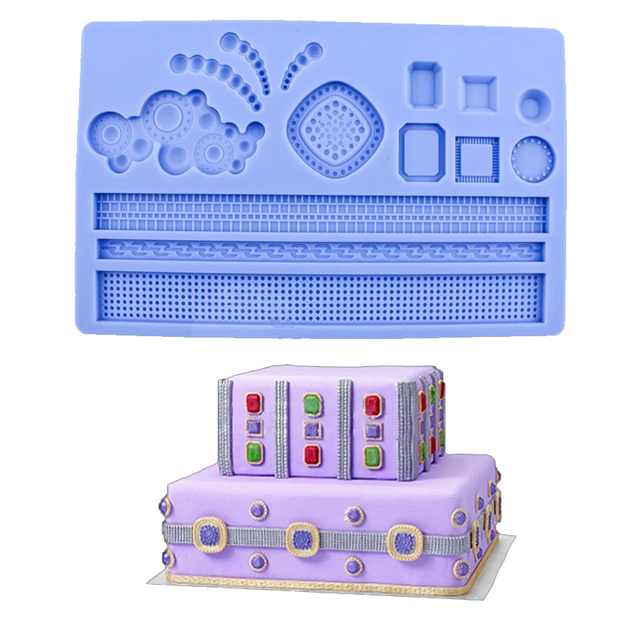 

Алмазные жемчужные кружевные формы для торта 3D цветок сахарное ремесло помадка инструмент для украшения торта мастика формы для шоколада ф...