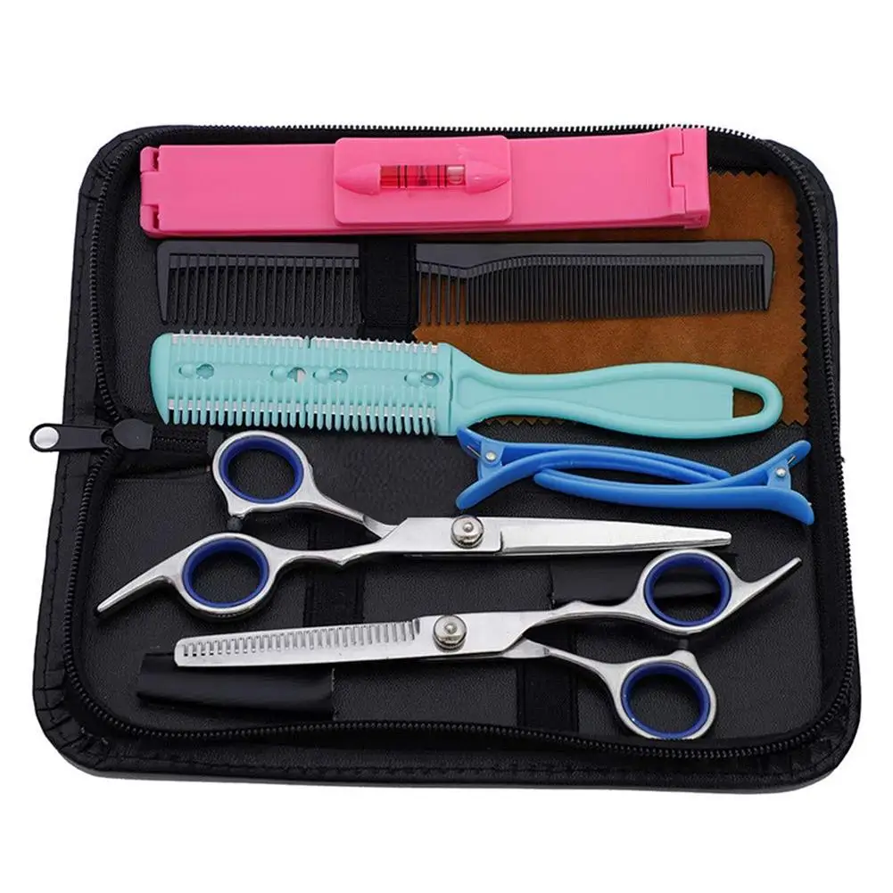 Набор парикмахерских ножниц из 9 предметов профессиональный износостойкий для