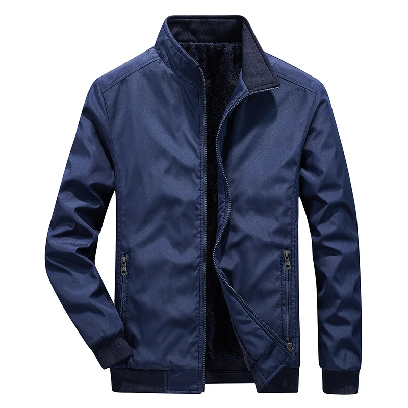 Dark Blue 001 MANTLCONX зимняя куртка мужская брендовая повседневная мужская куртка и пальто толстая Мужская Верхняя одежда куртка мужская одежда флисовые Утепленные Пальто - Цвет: Dark Blue 001