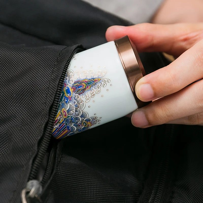 CHANSHOVA дорожная портативная китайская Ретро фарфоровая маленькая чайная канистра