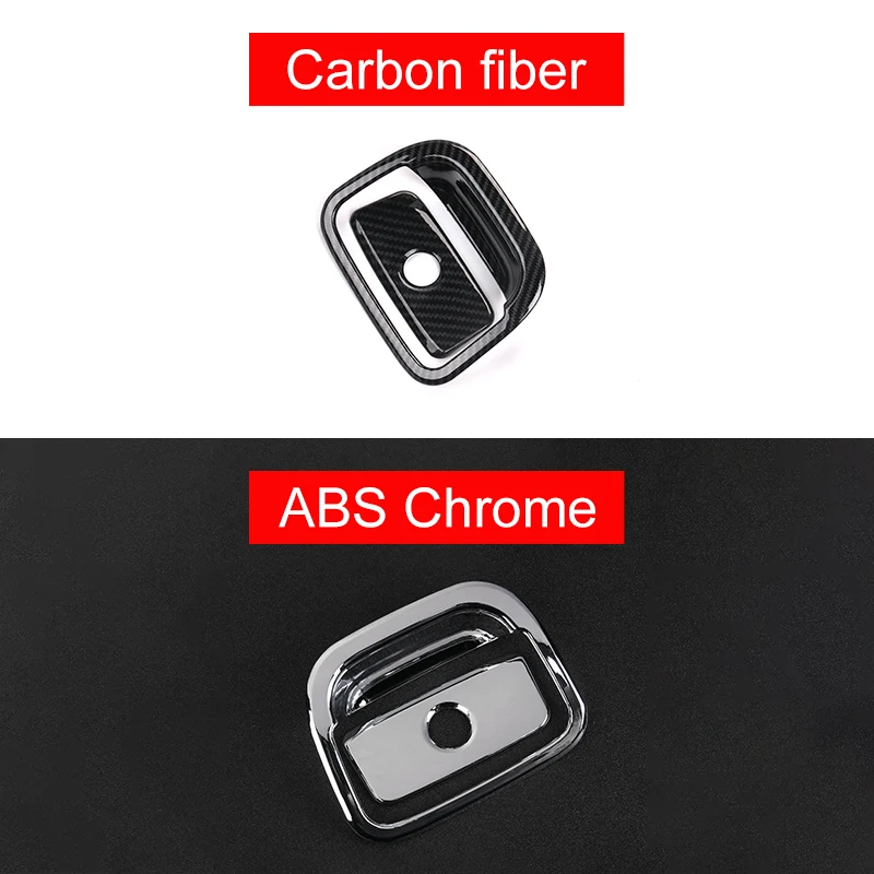 ABS хромированный/углеродное волокно Передняя Перчаточная ручка Крышка отделка