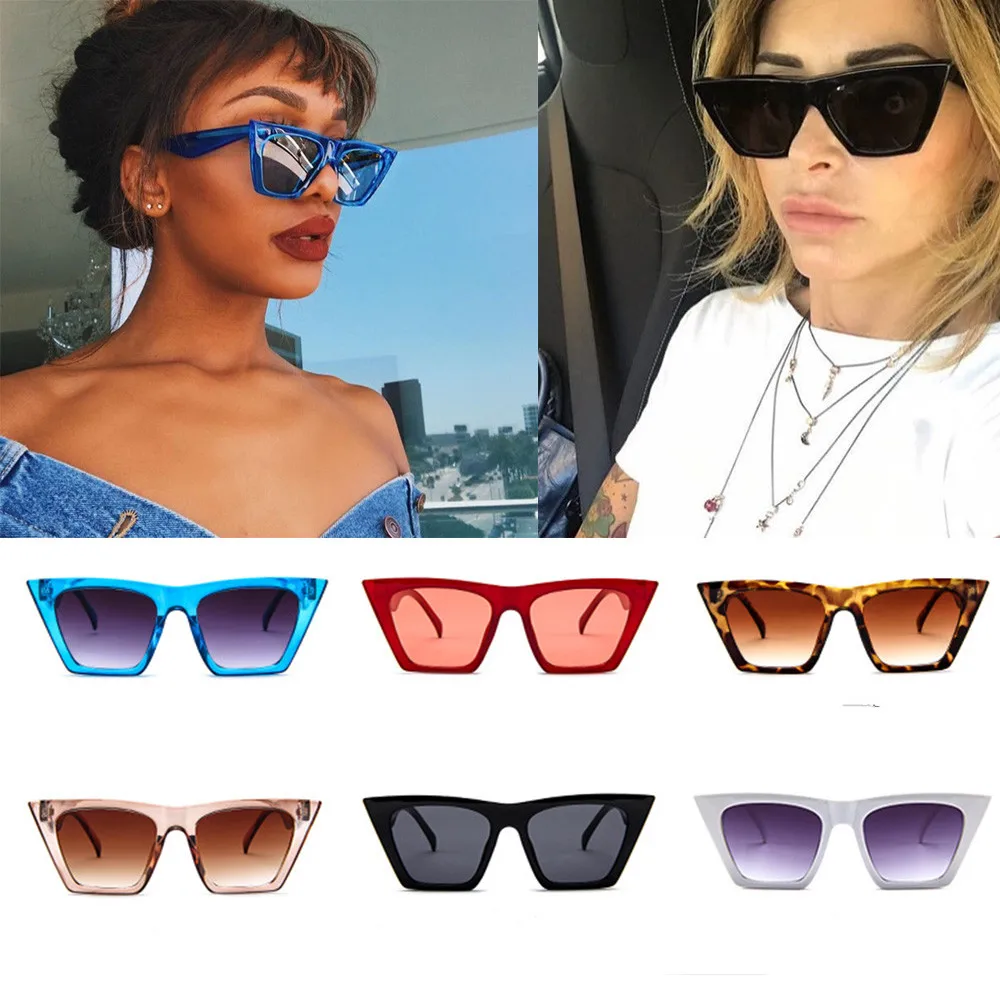 Модные женские солнцезащитные очки большого размера в винтажном стиле ретро