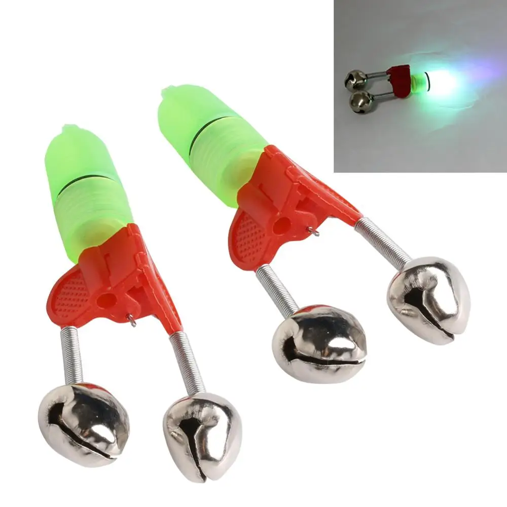 1 предмет удочка для ночной рыбалки наконечник синие светильник Twin звенят