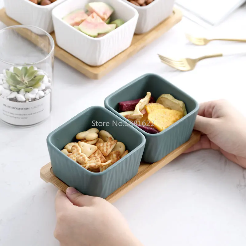 Домашняя Скандинавская креативная керамическая тарелка для сушеных фруктов в