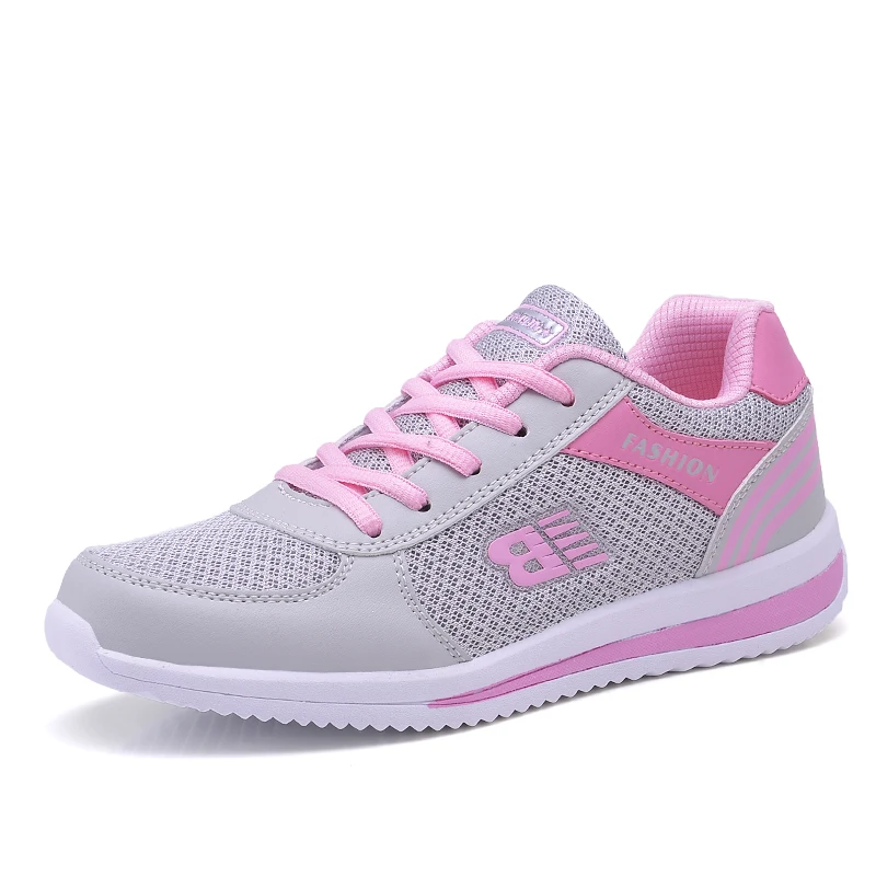 

2021 Hot Sale New Mesh Breathable Women's Shoes Sports Casual Fashion Running Shoes Soft Sole Sports Women's Shoes