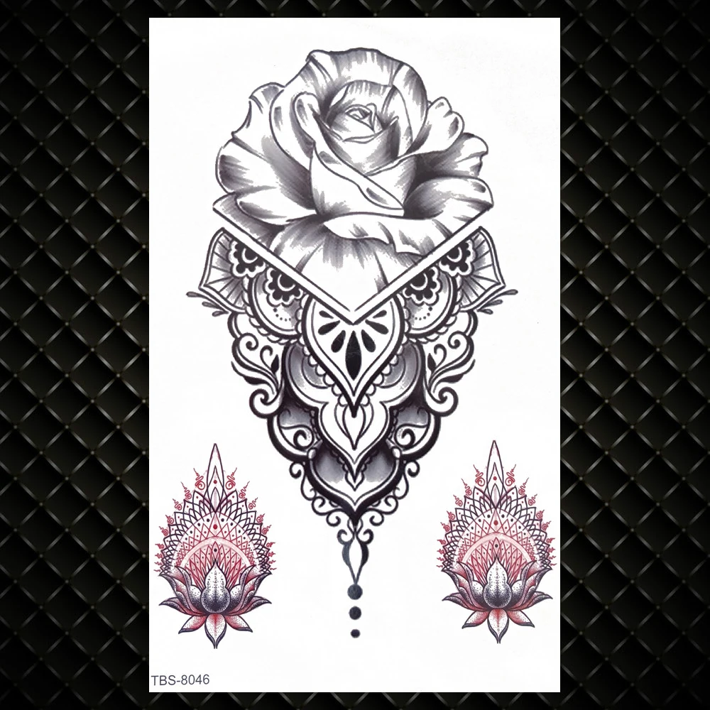 Водостойкая временная татуировка для женщин и мужчин Минималистичная картина