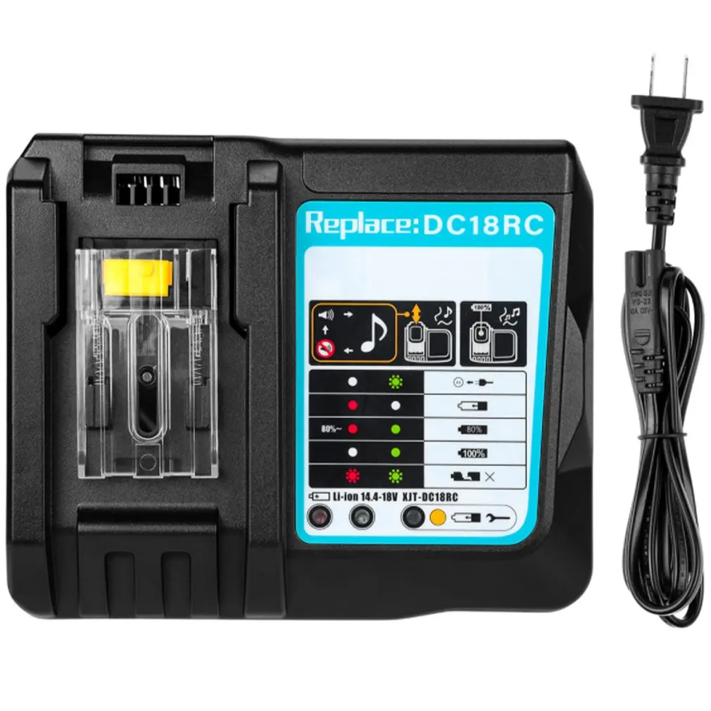 

18V Lithium Li-Ion Universal Rechargeable Battery Charger Power Tool For Makita DC18RCT Charging Station