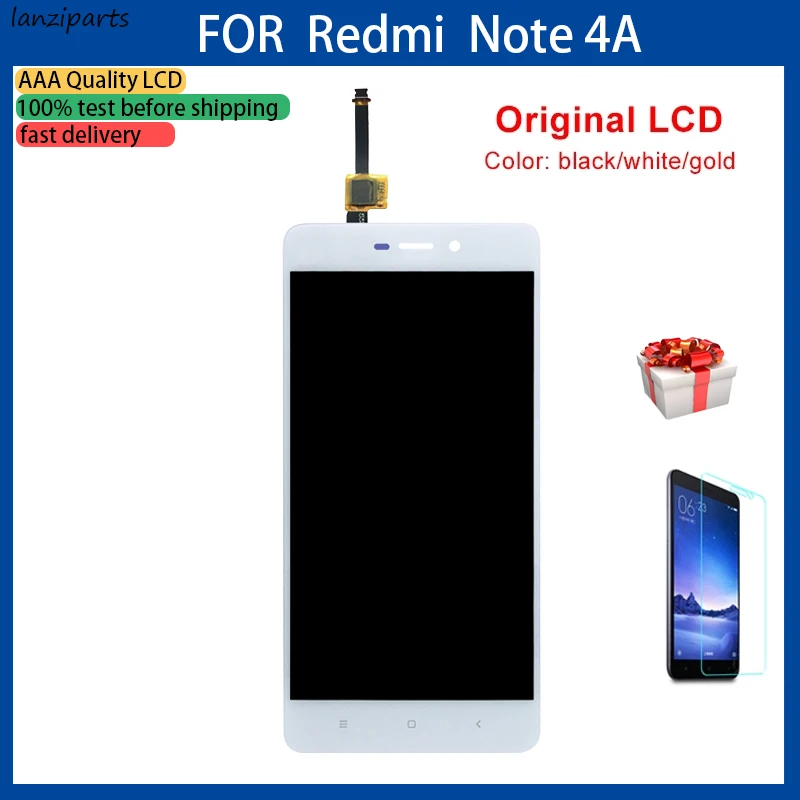 Для Xiaomi Redmi 4A LCD оригинальный дисплей с рамкой 5 дюймов сенсорный экран дигитайзер