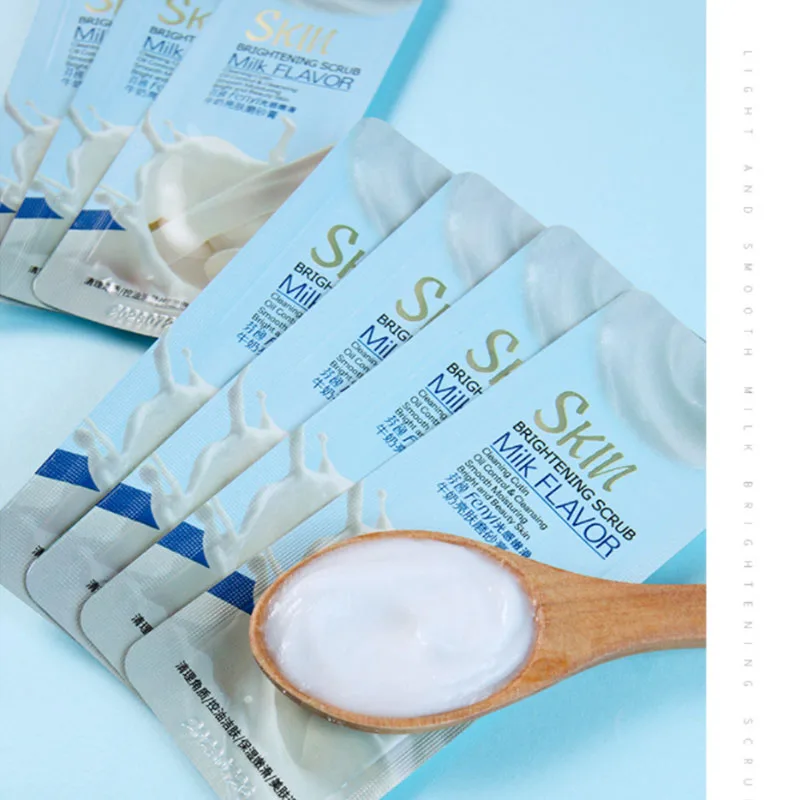 

Milk Body Scrub, Shower Gel, Exfoliating And Dirt, Long-lasting Moisturizing, Smoothing And Whitening Sample Trial Single Piece