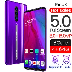 rino3 pro 5 8 inch screen android phone purple water drop screen smartphone solid color 8mp16mp 8 core 4000mah mobile phone free global shipping
