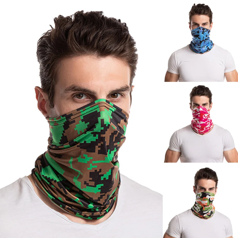 Шарф-повязка унисекс охлаждающая маска для лица из вискозы защиты от солнца