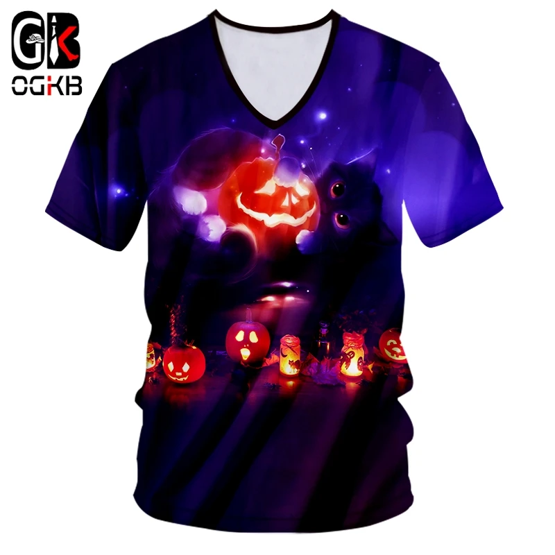 OGKB Для мужчин новый креативный одежда для пребывания на открытом воздухе 3D с V