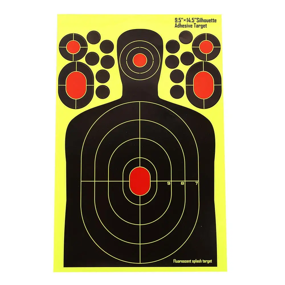 

Economic Shooting Target Paper Target Yellow Rifle Outdoor Shotgun Archery Target Stickers Hunter Training Practice