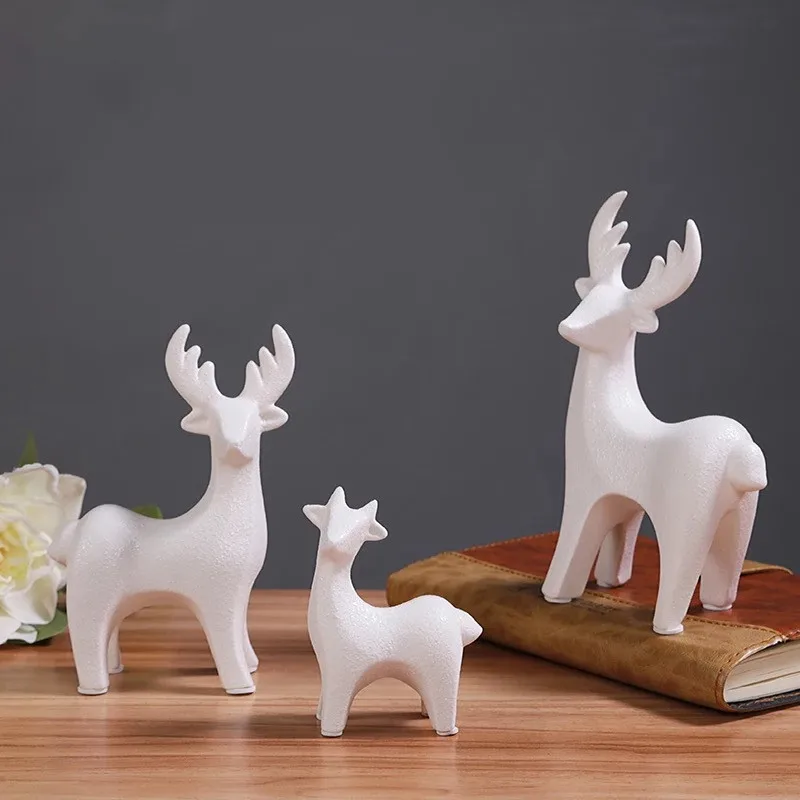 Керамический орнамент для пары оленей чайный домашний питомец нордический