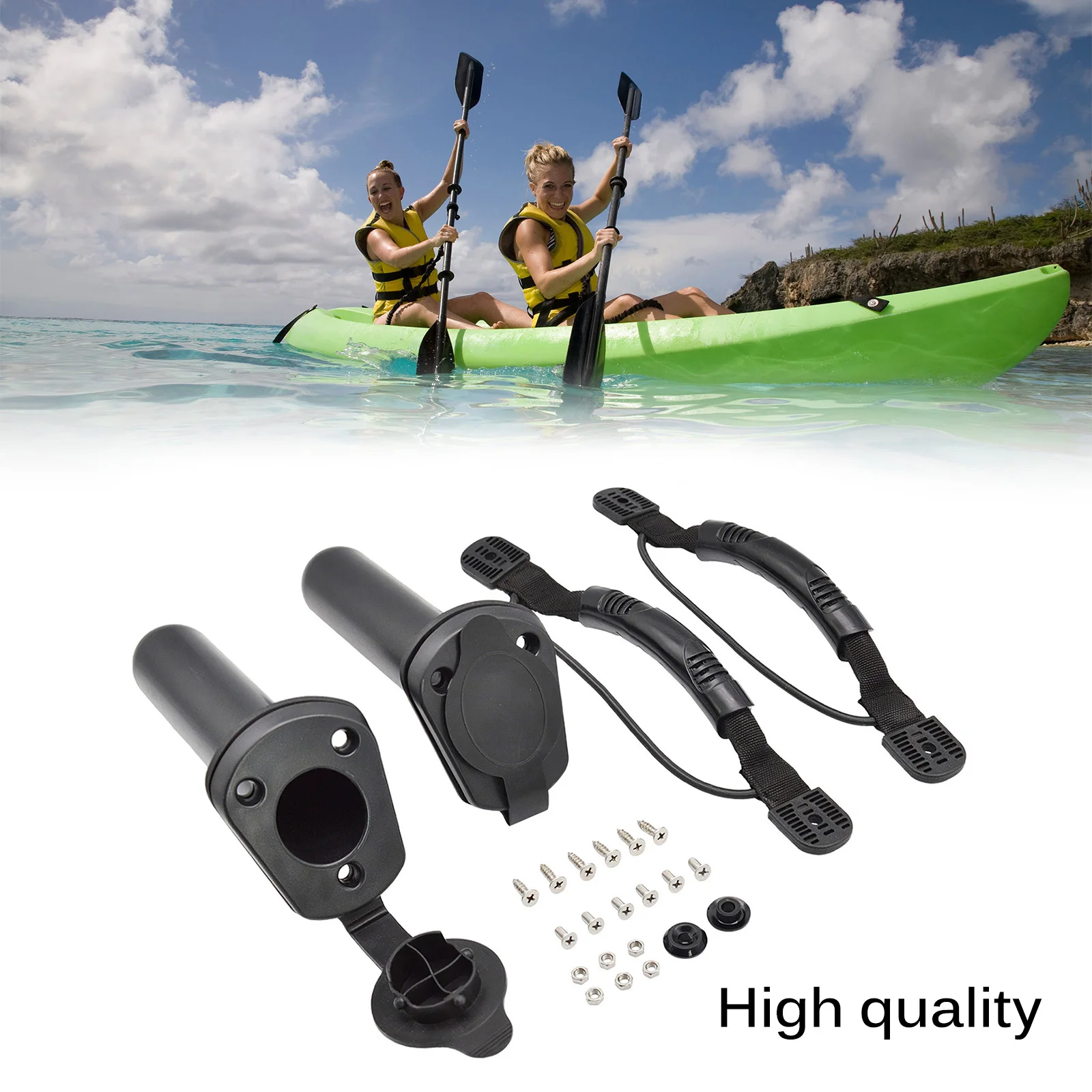 

Держатели для рыболовных удочек, ручки для переноски Каяка, угловой для улицы, легкий набор для Каяка, включает в себя держатели для удочек, ...