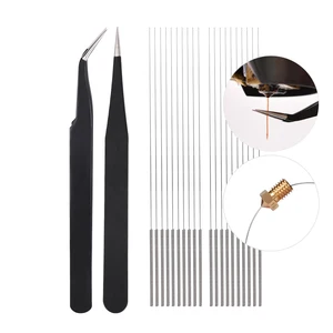 20 шт.лот, детали для 3D-принтера, сопло, сгибаемое сверло для очистки 0,4 мм V6 j-head Hotend для CR10, экструзионный ender 3