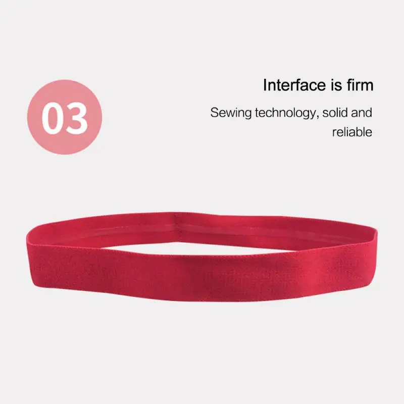 

Sweatband Unisex Wide Headband Stretch Sweat Elastic Sport Yoga Run Solid Hairband Running Fitness Soccer Basketball Volleyball
