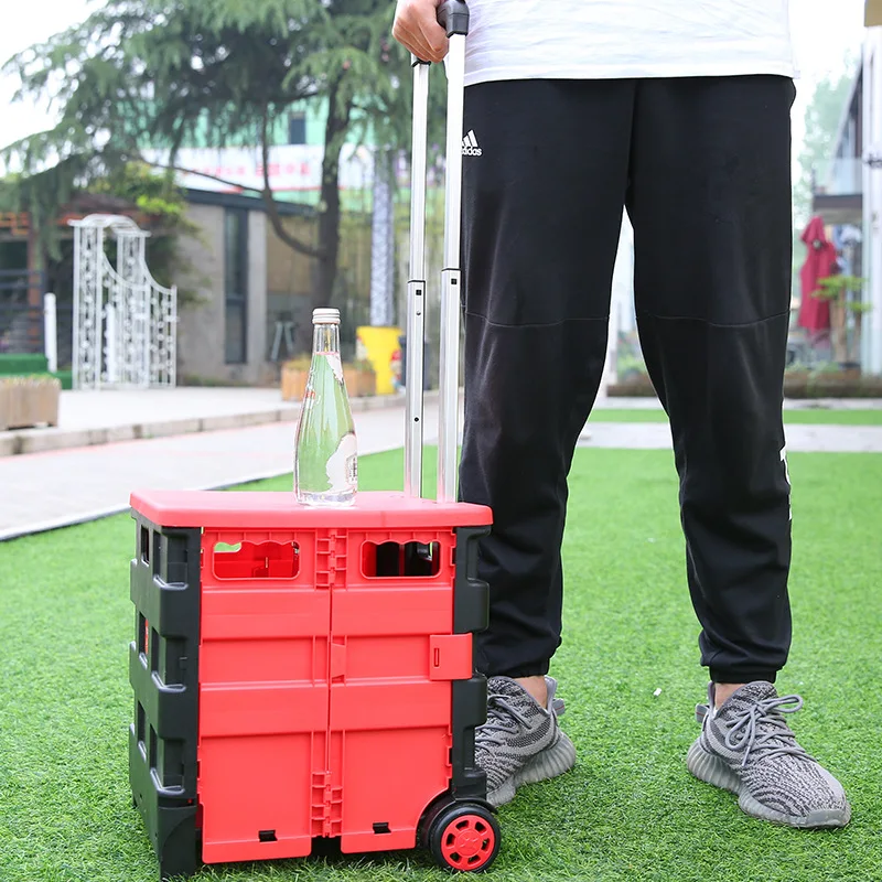 Автомобильный складной ящик для хранения в багажнике пластиковый