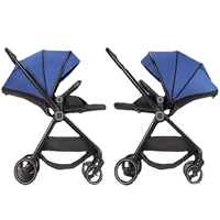baby carriage four wheels baby stroller infant baby cart portable travel baby bassinet can sit lie reversible push wheelchair