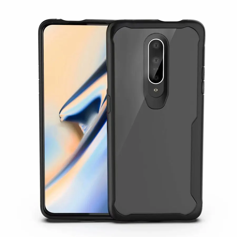 

Shockproof Slim Fit Clear PC Back with TPU Edge Protective Cover for OnePlus 7/Oneplus 7 Pro case (2019)