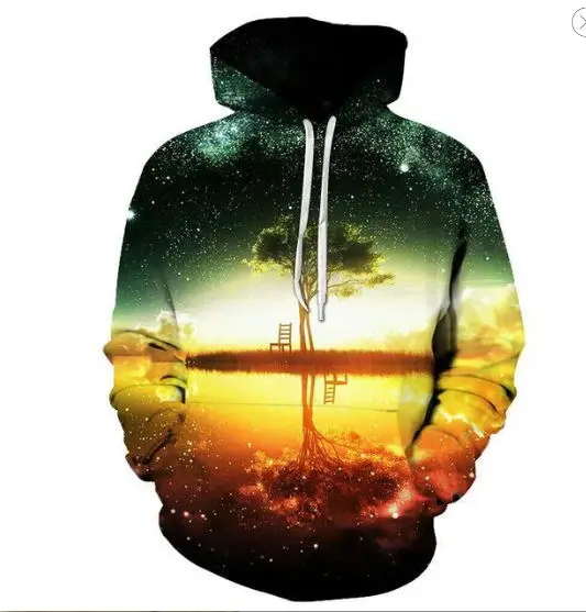 

Space Galaxy Hoodies Men/Women Sweatshirt Hooded 3d Brand Clothing Cap Hoody Print Paisley Nebula Jacket Hoodie Male